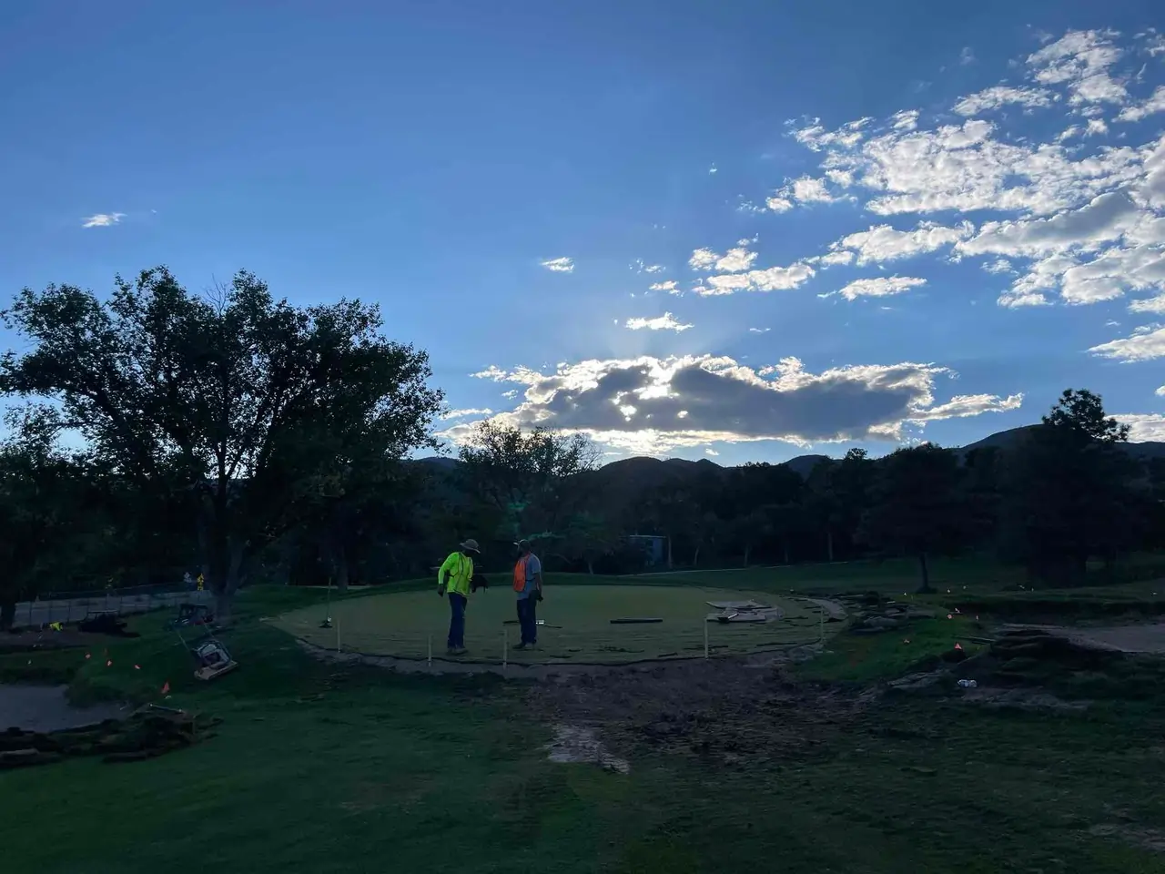 Los Alamos putting green project  